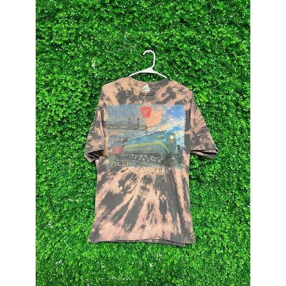 Acid Wash Pennsylvania Railroad T-shirt - Adult Mens XL - Picture 1 of 2